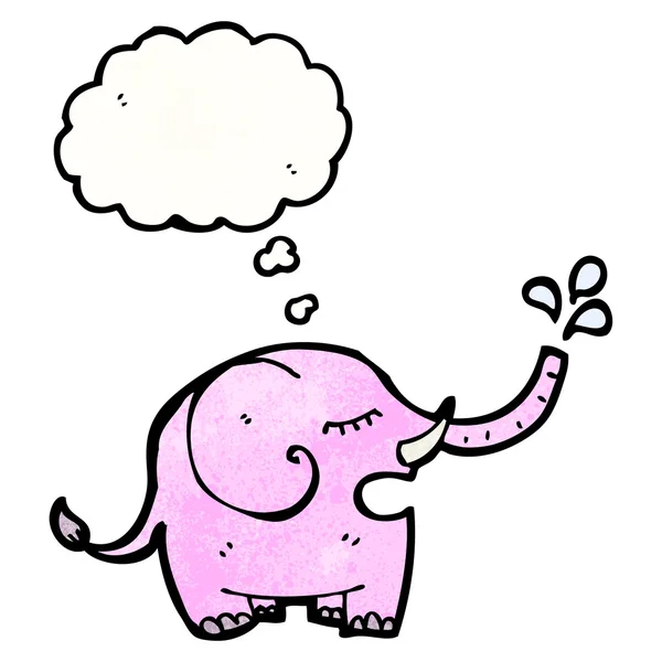 Roze olifant — Stockvector