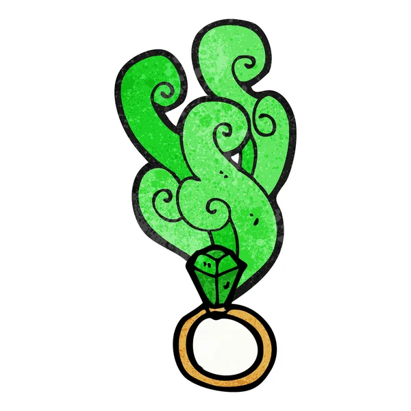 Sihirli Yeşil halka — Stok Vektör