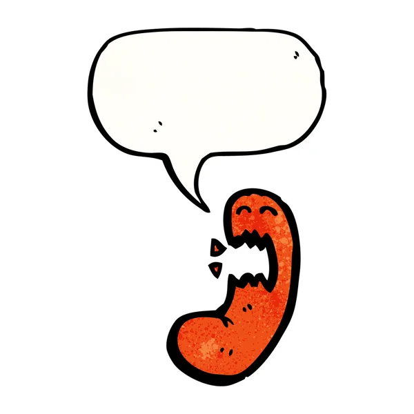 Haricot cuit en colère — Image vectorielle