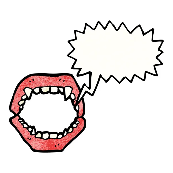 Dientes de vampiro — Vector de stock