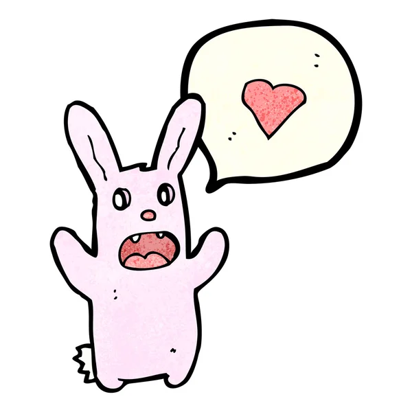 Моторошний любов кролик — стоковий вектор