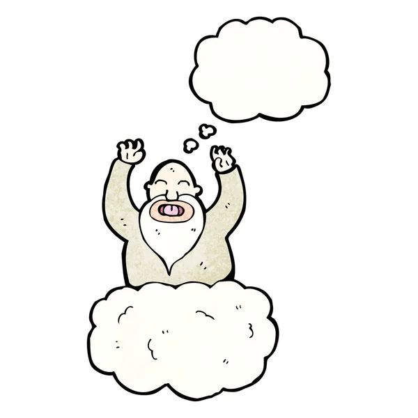 Dios en la nube — Vector de stock