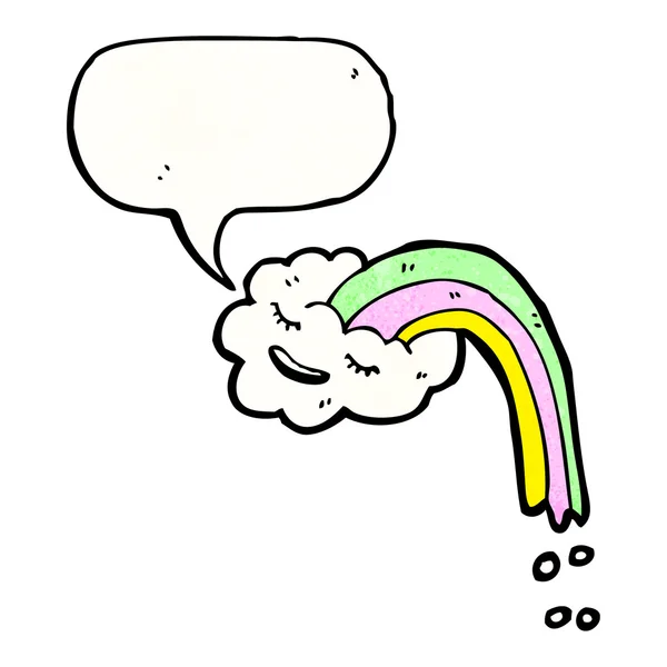 Rainbow cloud — Stock Vector