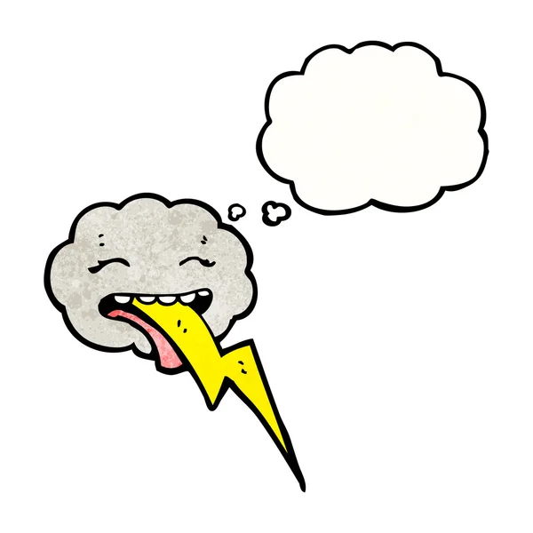 Cloud Spottande lightning — Stock vektor