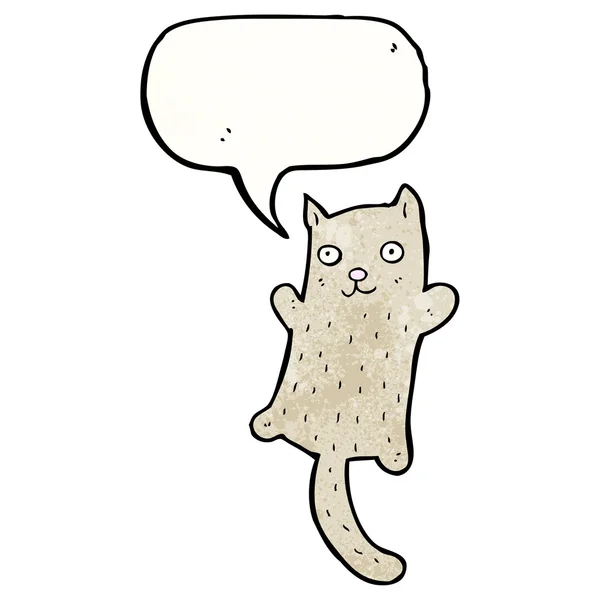 Chat avec bulle de parole — Image vectorielle