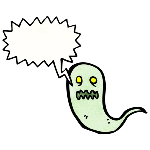 Spooky groene ghost — Stockvector