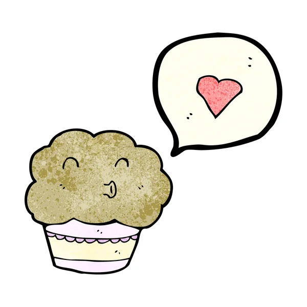 Láska muffin — Stockový vektor