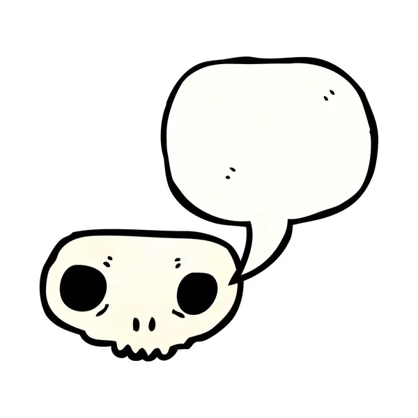 Símbolo del cráneo — Vector de stock