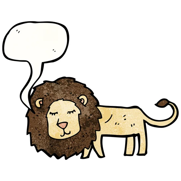 瘦瘦的狮子 — 图库矢量图片