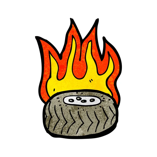 ยางไฟไหม้ — ภาพเวกเตอร์สต็อก