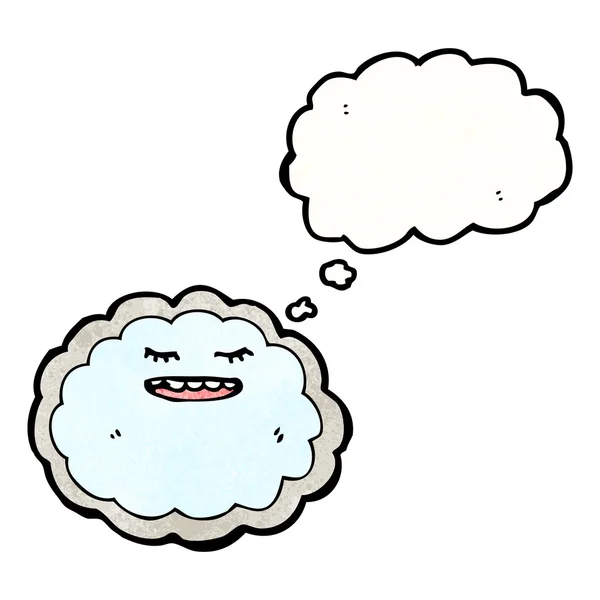 Nube con forro de plata — Vector de stock