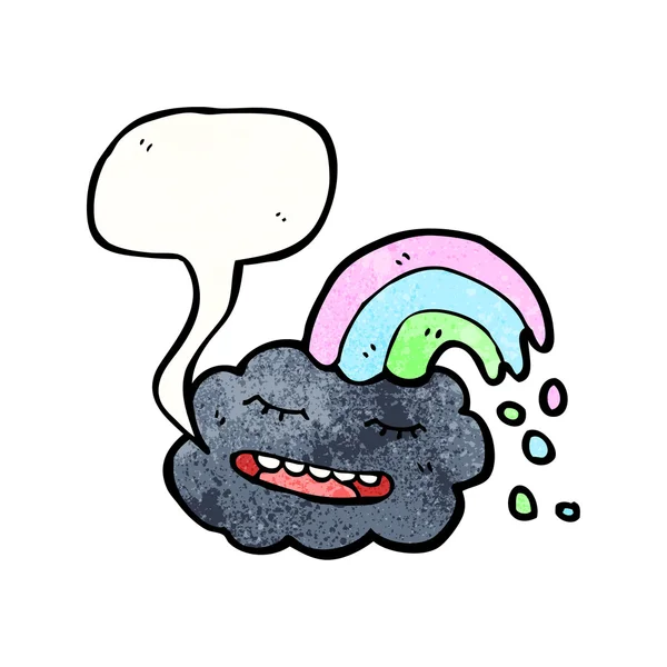 Rainbow raincloud — Stockvector