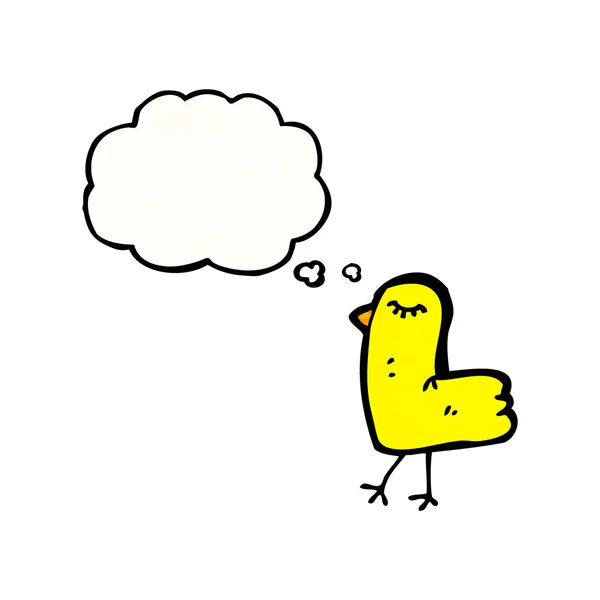 Lindo pájaro con el habla burbuja — Archivo Imágenes Vectoriales