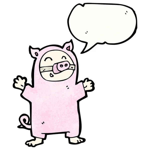 豚の衣装 — ストックベクタ