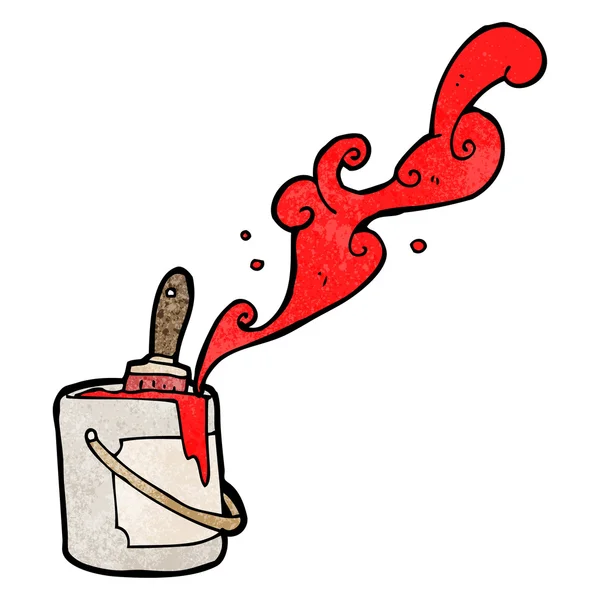 Derramamento de estanho tinta vermelha — Vetor de Stock