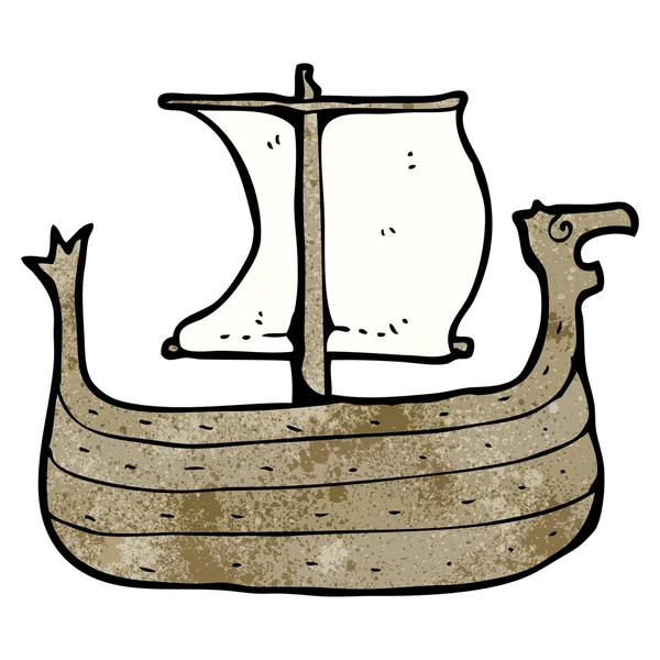 バイキング船 — ストックベクタ