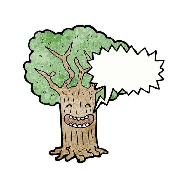 Happy tree — Stock Vector
