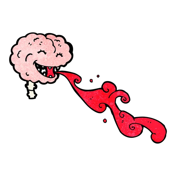 Brutto skrattande hjärnan — Stock vektor