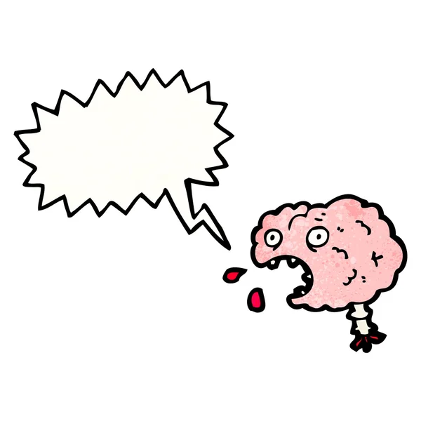 Cerebro estresado bruto — Vector de stock