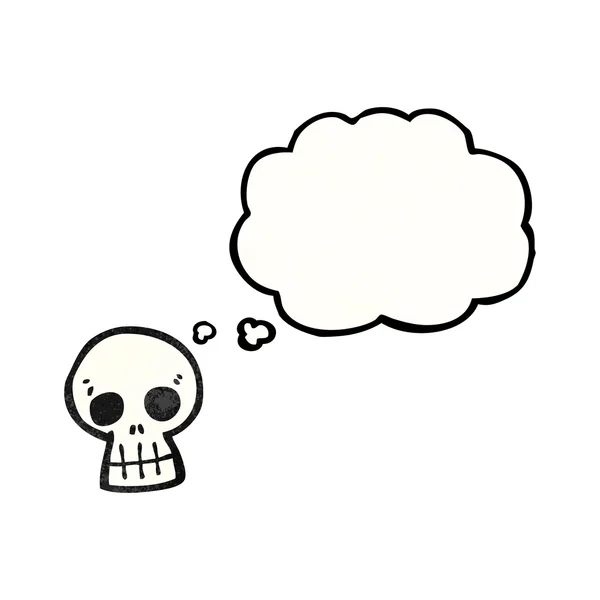 Cráneo con burbuja de pensamiento — Archivo Imágenes Vectoriales