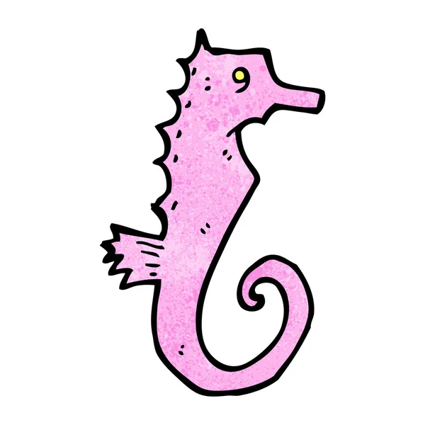 Roze seahorse — Stockvector