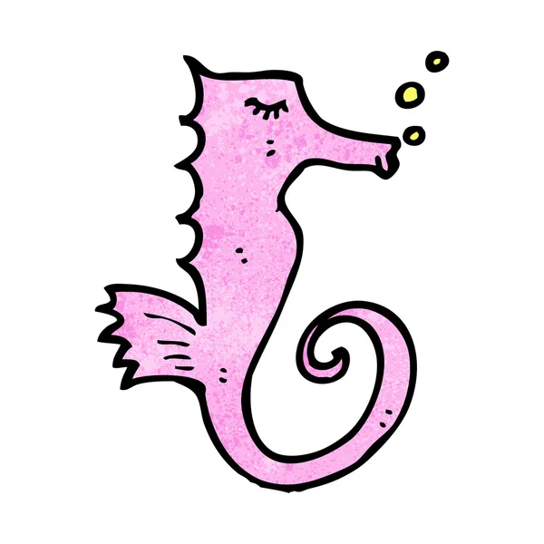 Pink seahorse — Stock Vector