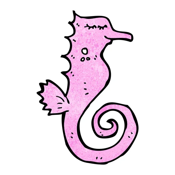 Pink seahorse — Stock Vector