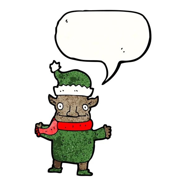 Świąteczny elf — Wektor stockowy