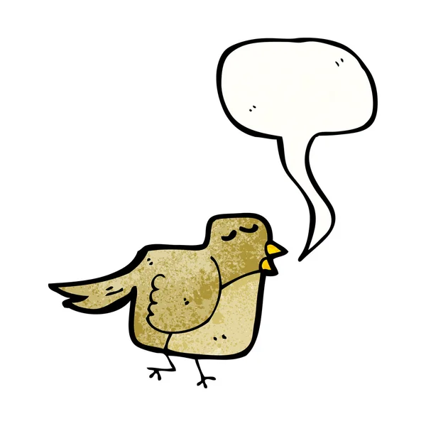 Sjungande fågel — Stock vektor