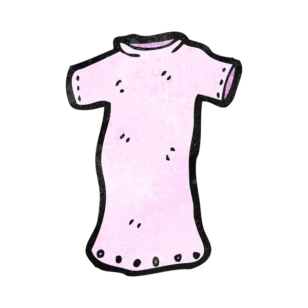 Roze t-shirt jurk — Stockvector