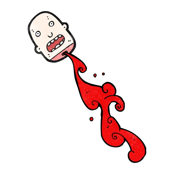 Bloody severed head — Stock Vector