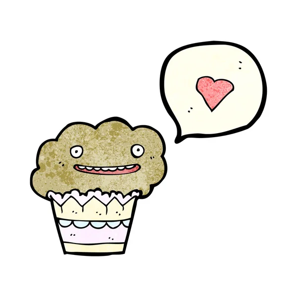 Láska muffin — Stockový vektor