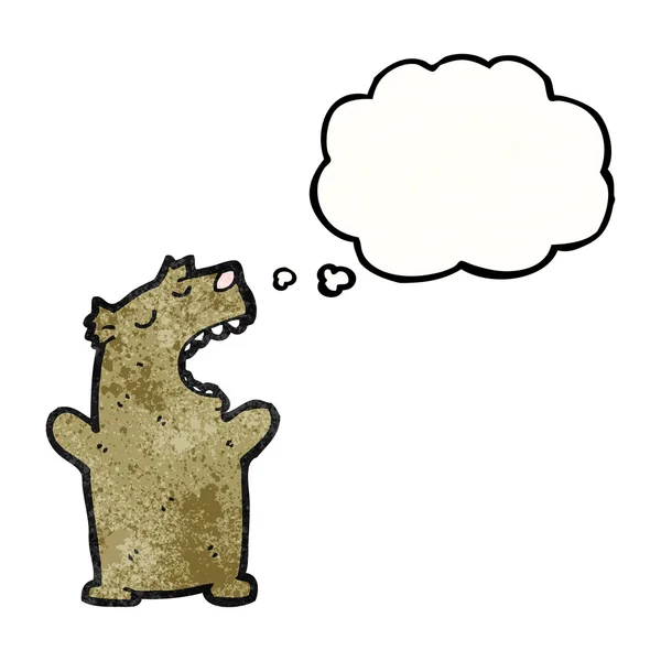 Śmieszne niedźwiedź z dymek — Wektor stockowy