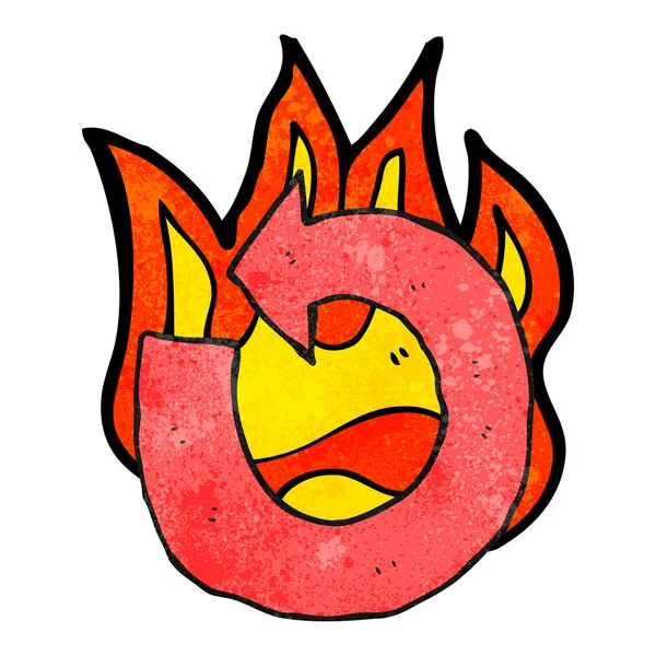 Flaming pijl — Stockvector