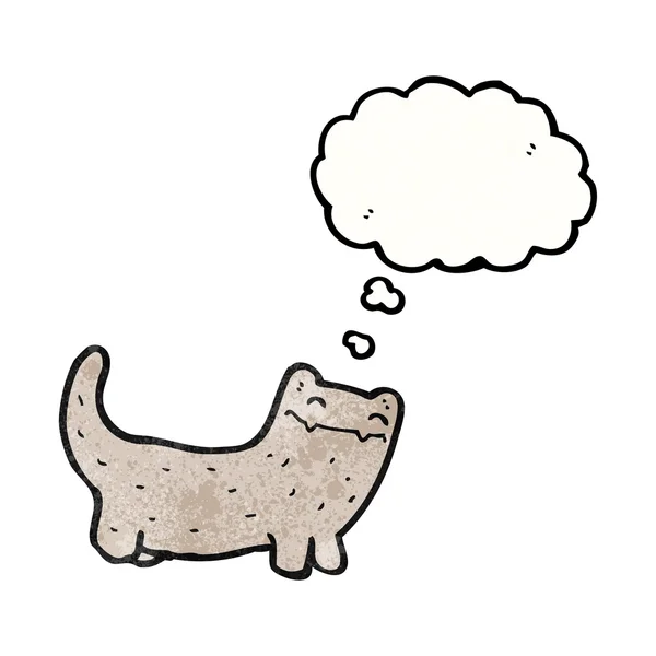 Chat avec bulle de pensée — Image vectorielle