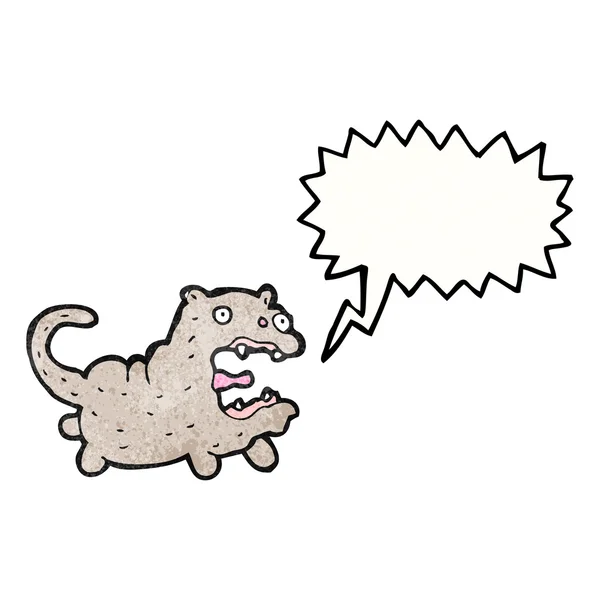 Gato con burbuja del habla — Vector de stock