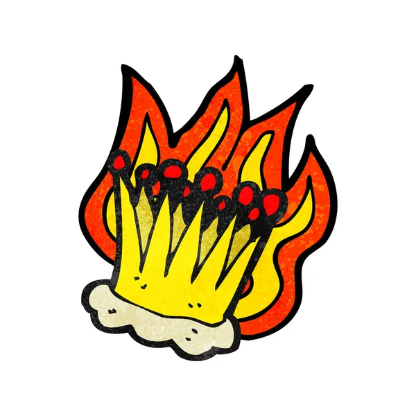 Flaming crown — Stock Vector