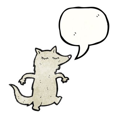 Kurt ile konuşma balonu