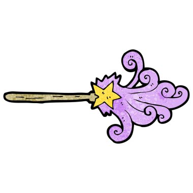 magic wand casting spell cartoon