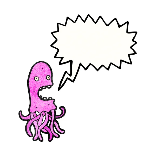 Medusas con burbuja del habla — Archivo Imágenes Vectoriales