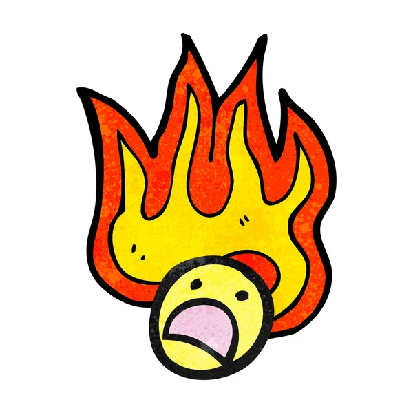 Flaming gezicht symbool — Stockvector