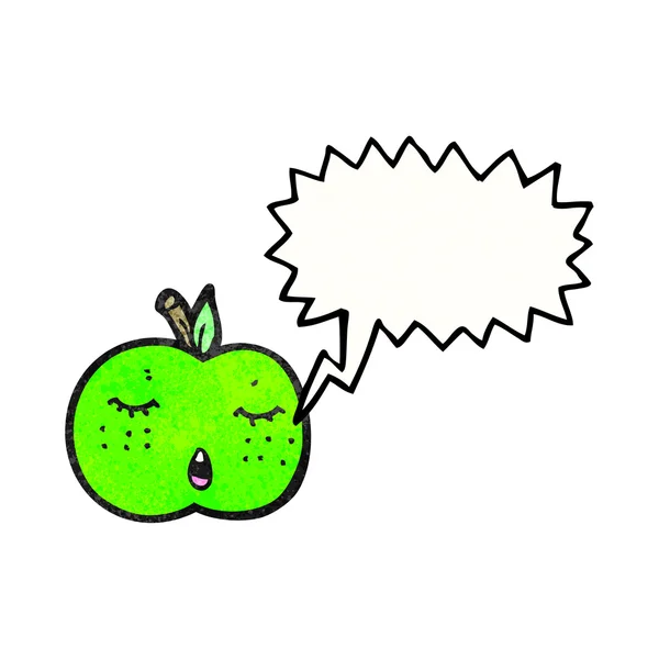 Roztomilý apple s balónem — Stockový vektor