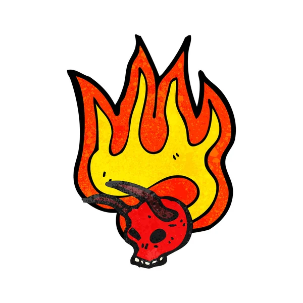 Devil skull — Stock Vector