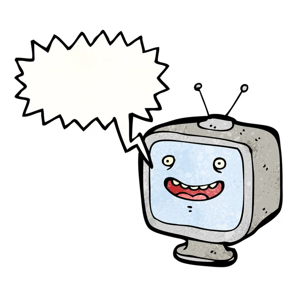 Grinning TV set — Vector de stoc