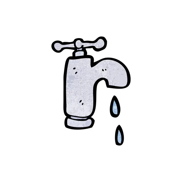 Dripping faucet — Stock Vector