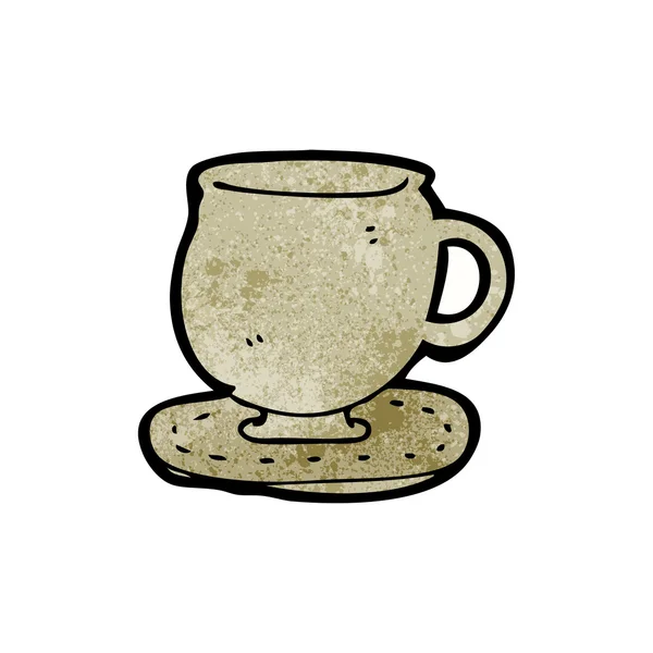 Кубок и блюдце — стоковый вектор