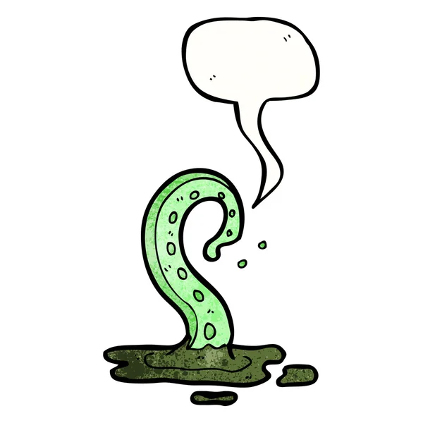 Swamp monster tentacle — Stock Vector