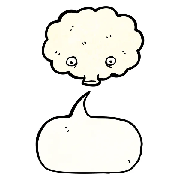 Cloud met tekstballon — Stockvector