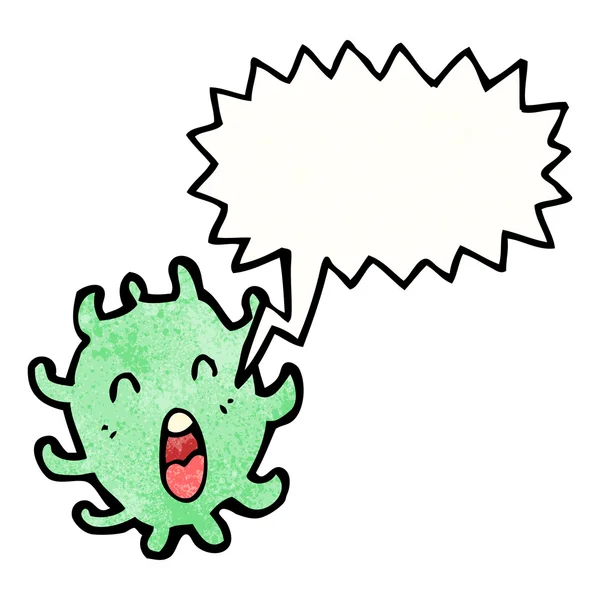 Germ with speech bubble — Stock Vector