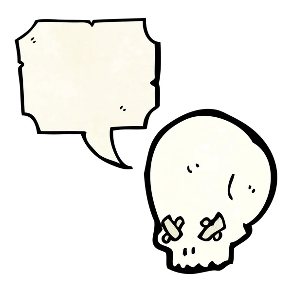 Жуткий череп на Хэллоуин — стоковый вектор